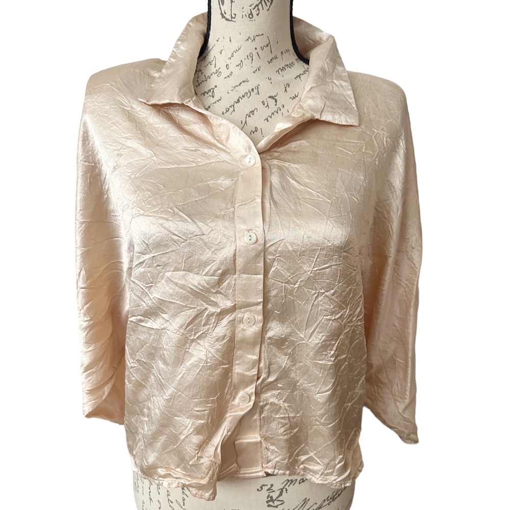 1990’s Sauci California 🌟Silky Blouse Top Small/ medium